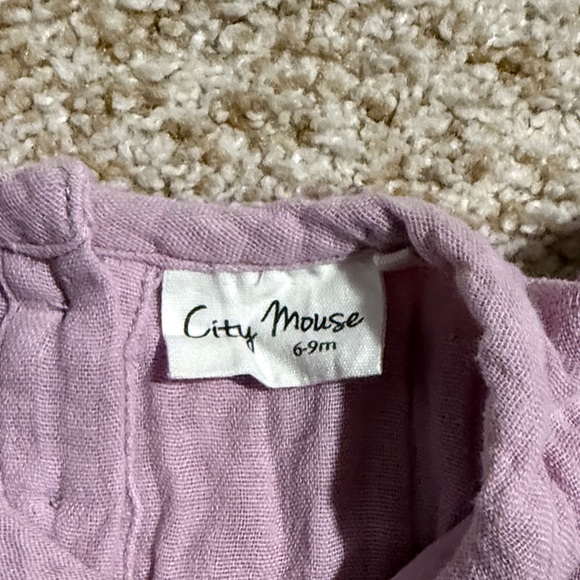 Lilac Lace Flutter Short Sleeve Romper by City Mouse - Picture 2 of 7